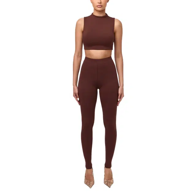 NAKED WARDROBE Sleeveless Crop Top NW