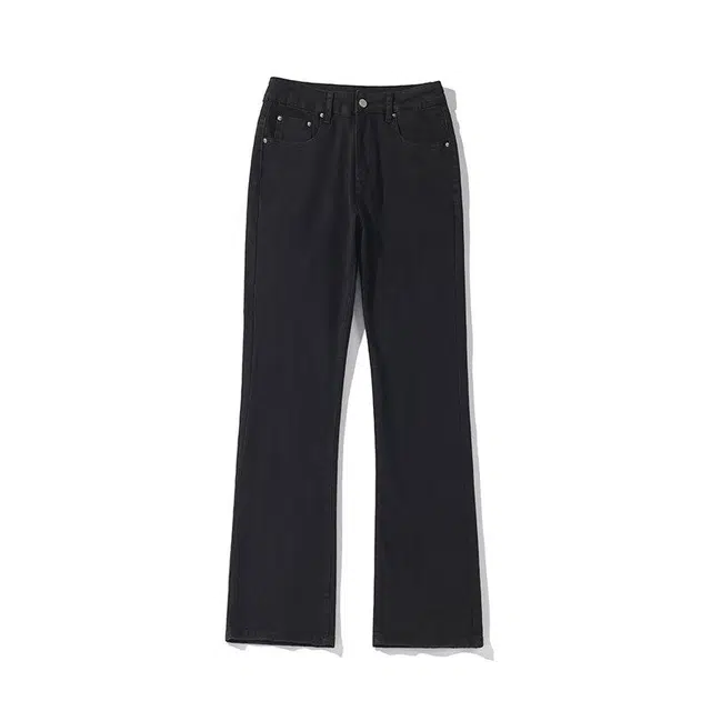 童先森 美式复古潮牌宽松阔腿百搭牛仔裤 男款