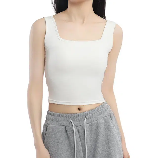 黑恐龙 吊带性感内搭带胸垫可外穿时尚洋气时髦文胸一体式美背上衣背心 女款