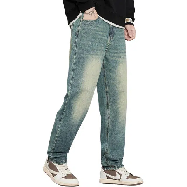 宝米卡 直筒锥型裤高端潮牌百搭长裤牛仔裤 男女同款