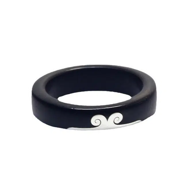 舞依翡 创意镶镶嵌金箍咒紧箍对戒中国风手饰品 紫光檀 戒指 男女同款情侣款