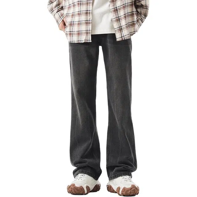 童先森 复古微喇休闲牛仔裤 男款