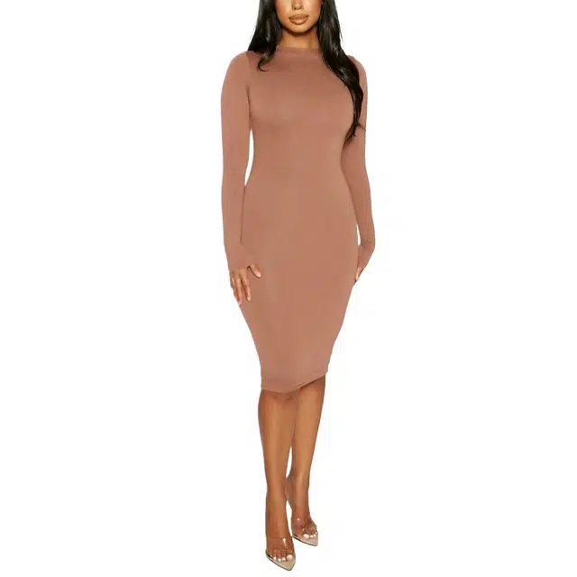 NAKED WARDROBE NW Sculpt Midi Dress NW