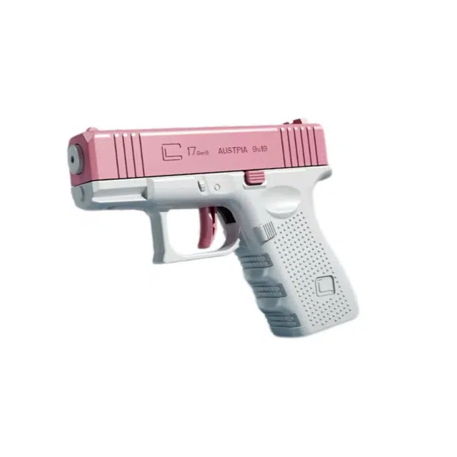 绒绒熊 洛克水枪按压式喷水嗞水亲子互动打水仗户外戏水 手动连发 联发回膛 枪型玩具