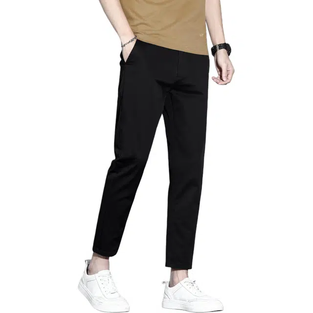 瑞梵帝斯 薄款休闲修身直筒速干亲肤舒适柔软免烫商务九分西装裤 男款