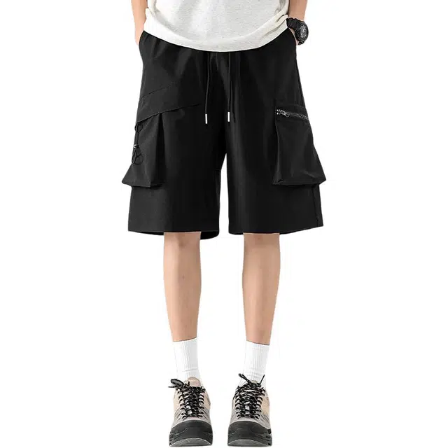 童先森 美式潮牌复古机能休闲短裤 男款