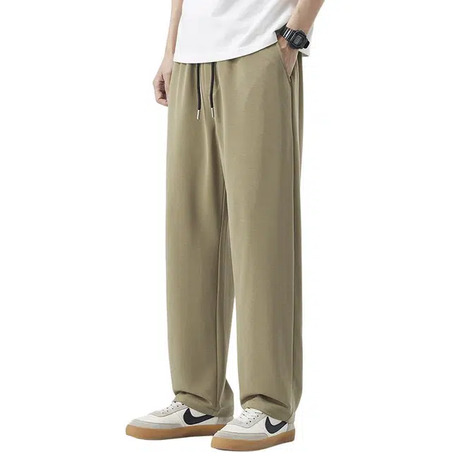 童先森 小直筒长裤潮流时尚百搭垂感休闲裤 男款