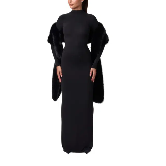 NAKED WARDROBE Naked Scoop Waist Maxi Skirt