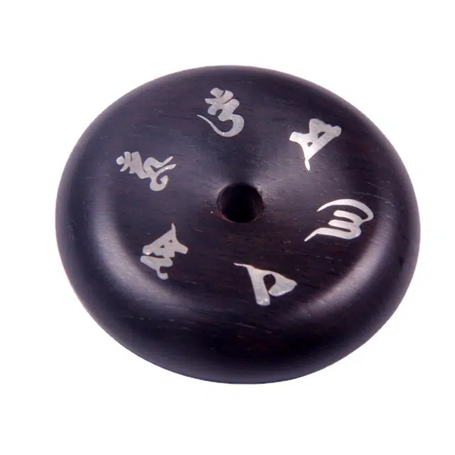 舞依翡 六字真言平安扣#好运 黑檀 配件 男女同款情侣款