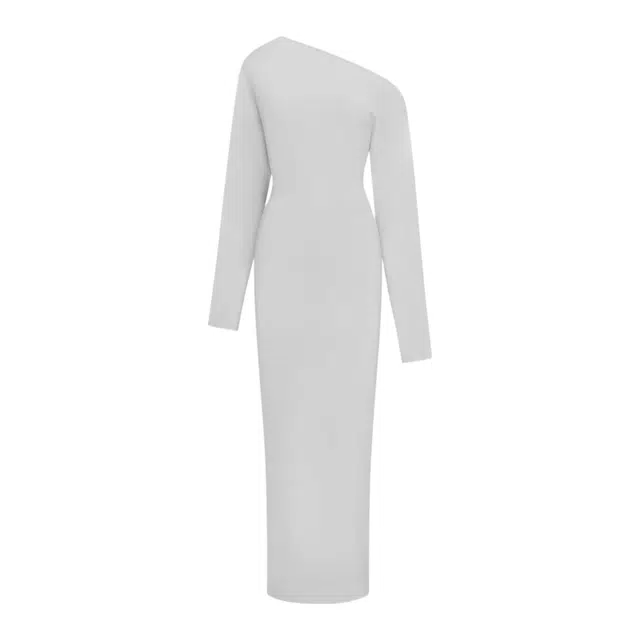 NAKED WARDROBE Off-Shoulder Sweater Maxi Dress Knits