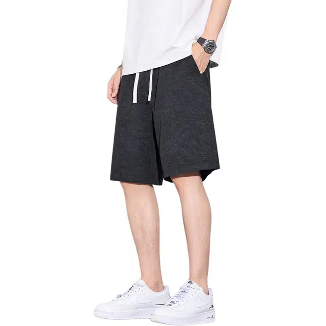 瑞梵帝斯 薄款潮牌宽松百搭亲肤潮流时尚五分休闲短裤 男款