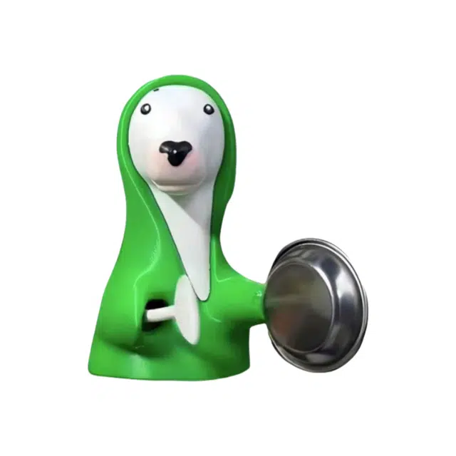 旧集 搞点动静小狗创意敲盆响铃绿色小狗整蛊 搞怪 搞笑 玩具