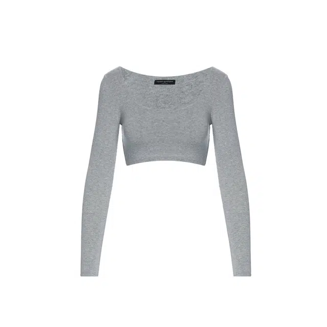 NAKED WARDROBE NW Scoop Sculpt Crop Top