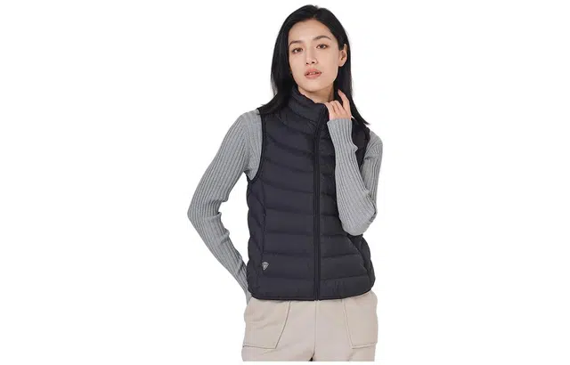 坦博尔 拉链短款立领马甲 女款