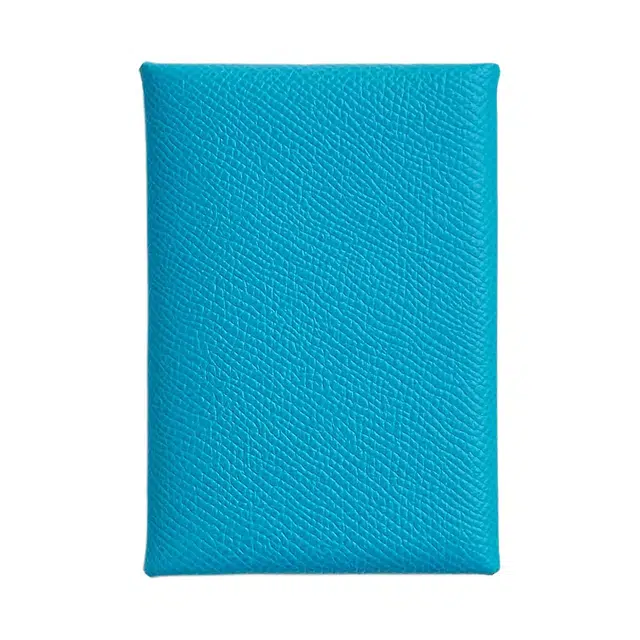 HERMES Calvi Duo Epsom 0F Bleu Frida