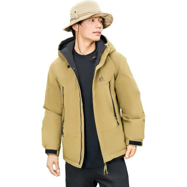 鸭鸭 纯色拉链简约羽绒服 女款