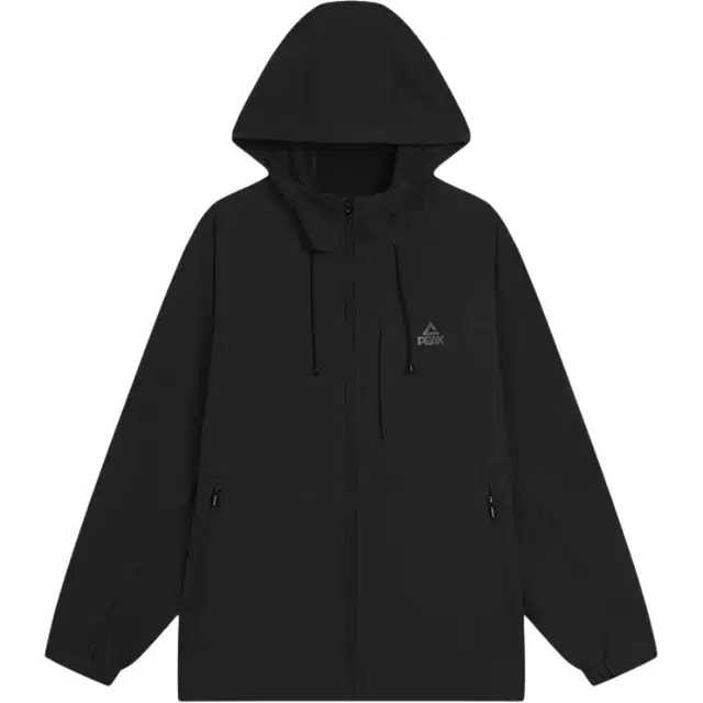 匹克 菁典系列 纯色拉链连帽百搭休闲运动风衣 男款