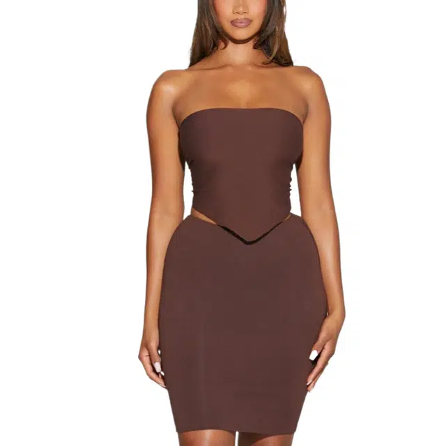 NAKED WARDROBE NW Handkerchief Crop Top NW Collection