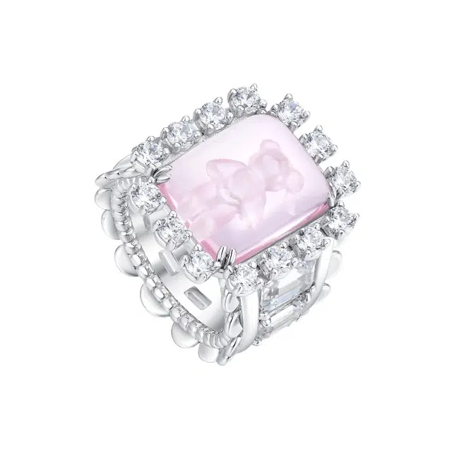 YVMIN Crystal Bear Ring