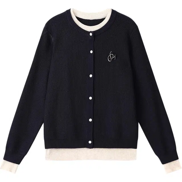 如续 小众设计感假两件百搭气质长袖针织衫 女款