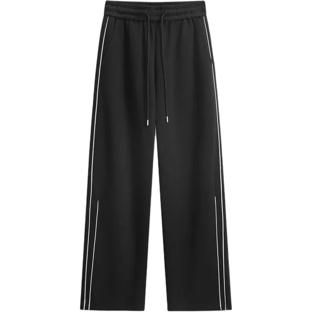 童先森 不规则条纹卫裤宽松直筒阔腿休闲裤 男款