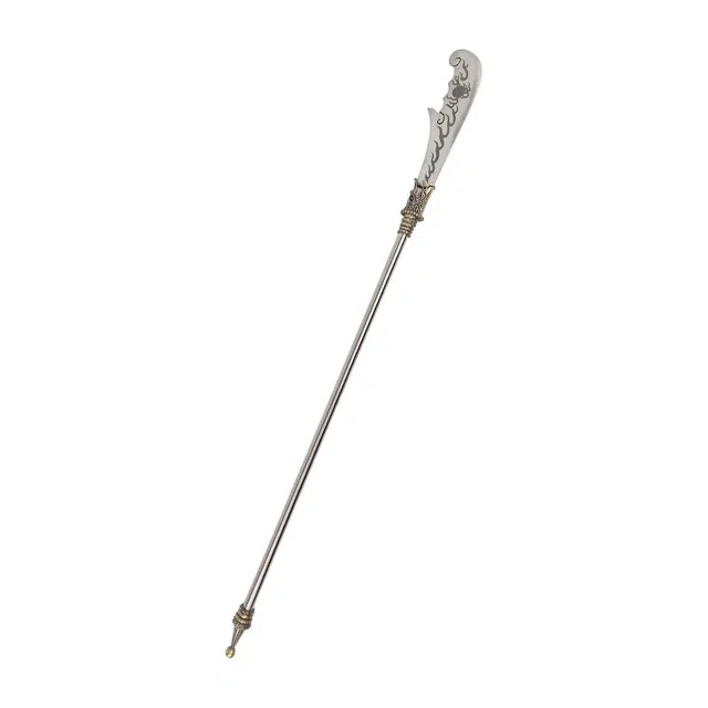 天字号 象鼻刀 不锈钢杆体黄铜装饰碳钢刀头微型冷兵器 成品模型