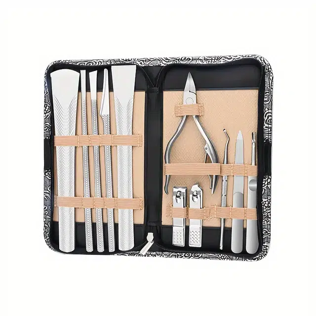 小天籁 甲沟专用 指甲刀套装 家用修脚刀具 指甲剪刀修甲 专业鹰嘴钳子 美甲个护组合