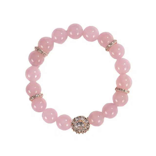 陌阡雪 新中式国潮早日脱单 旺人缘 浪漫甜蜜  显白气质百搭高级感 精致 恋爱磁场 #好运天然 粉水晶 手串 女款