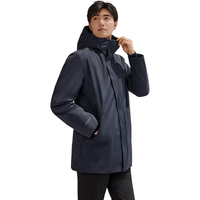 波司登 都市通勤系列 时尚都市连帽羽绒服 男款