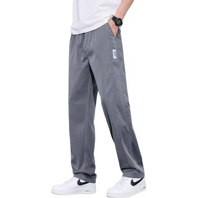 宝米卡 莱赛尔休闲直筒薄款阔腿裤子夏季牛仔裤 男女同款