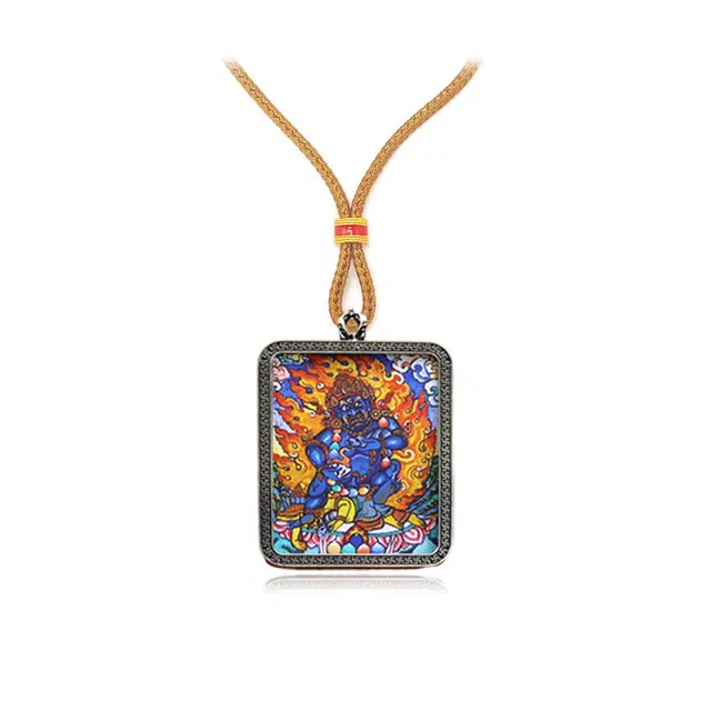 【财如潮水滚滚来】 玉临门 事顺利 好事花生 单科好运 大黑天唐卡复古民族风手工绳#好运 合金 项链 男女同款情侣款