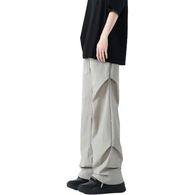 童先森 户外伞兵潮牌解构设计垂感时尚舒适百搭宽松休闲裤 男款