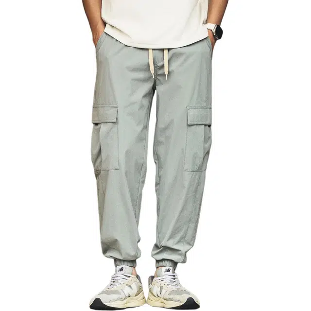 格蓝鹿 潮牌高街宽松小众设计运动百搭休闲裤美式复古中腰工装裤 男女同款