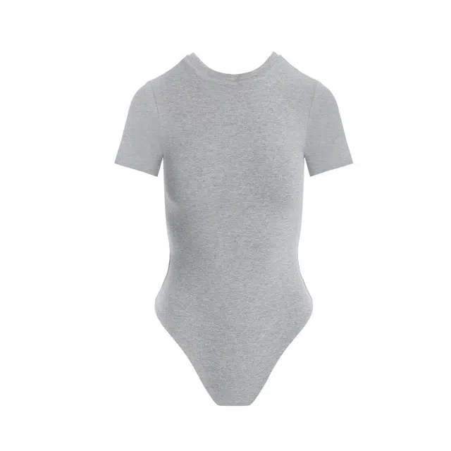NAKED WARDROBE NW Short Sleeve Bodysuit Curve NW Collection