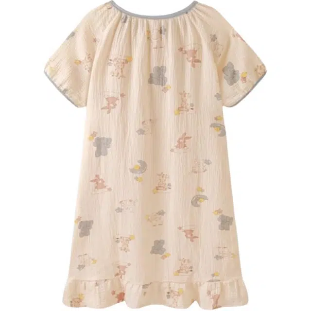 依钗 动物休闲甜美睡裙家居服连衣裙 女款