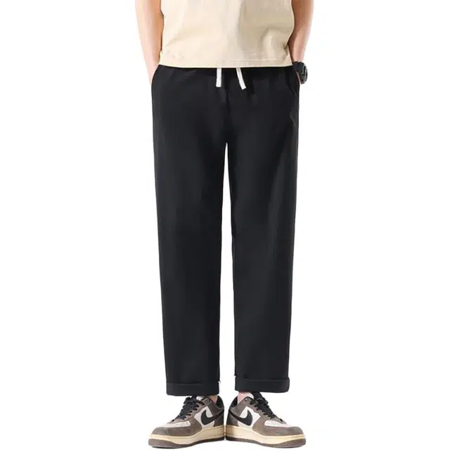 童先森 薄款宽松直筒九分裤裤子休闲裤 男款