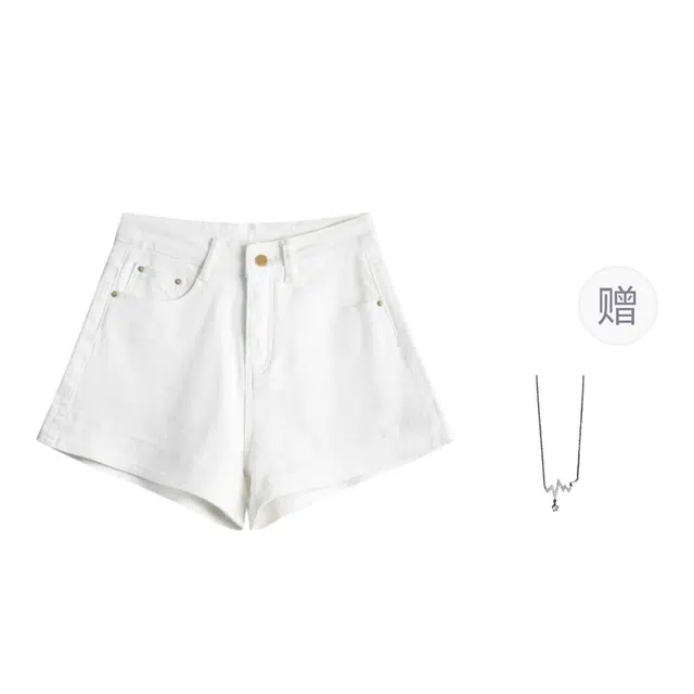 识恩 美式辣妹女小个子弹力显瘦显腿长性感超短热裤牛仔短裤 女款