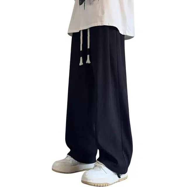 童先森 潮牌美式重磅长裤宽松直筒阔腿裤休闲裤 男款