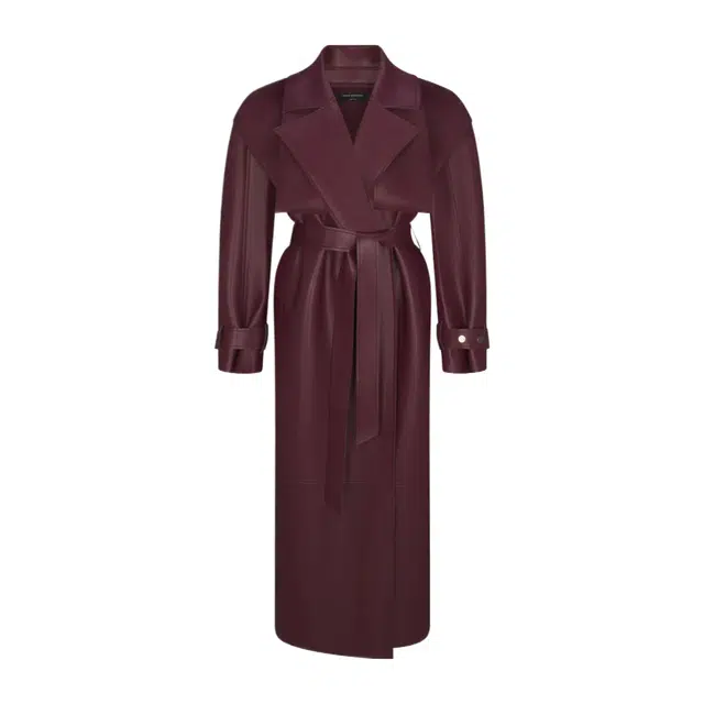 NAKED WARDROBE Trench Coat Vegan Leather