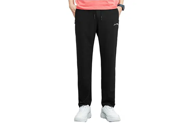 贵人鸟 纯色中腰直筒休闲裤 男款