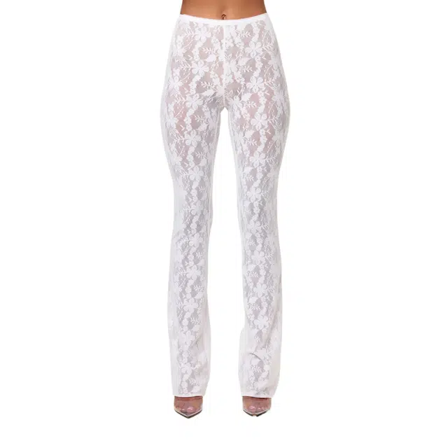 NAKED WARDROBE Stretch Bootcut Pant Lace