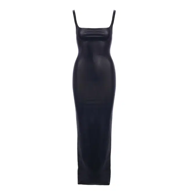 NAKED WARDROBE Tank Maxi Dress Vegan Leather