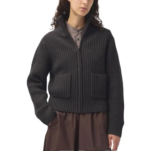 UNIQLO FW24 U Series Brown Black Sweater