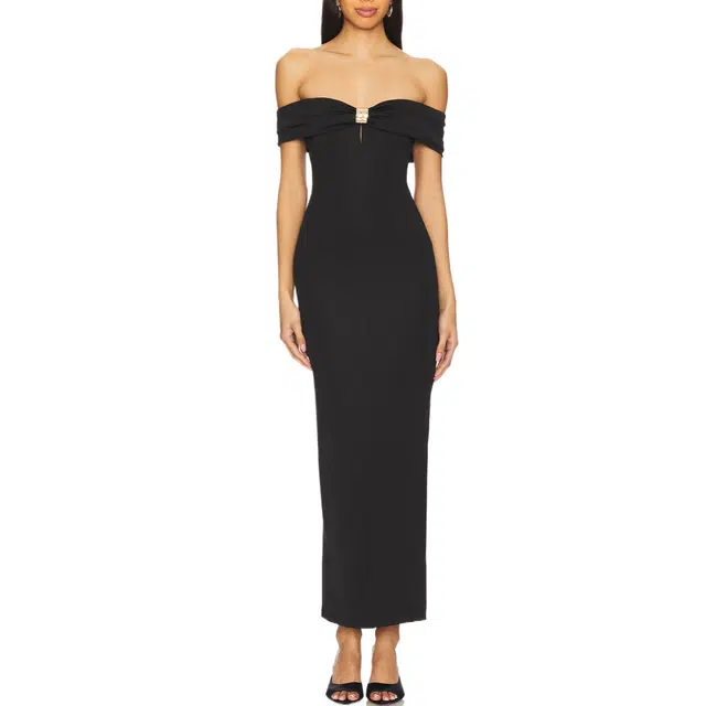 SUPERDOWN Blake Off Shoulder Gown