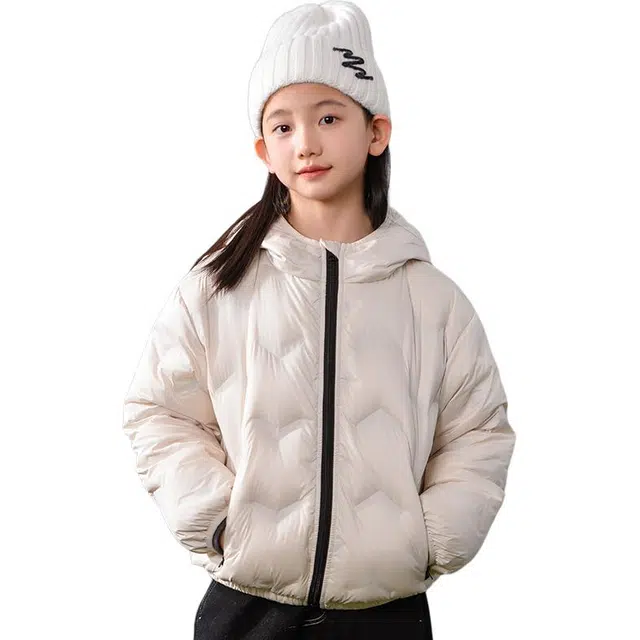 雅鹿 舒适宽松洋气纯色百搭羽绒服 儿童款