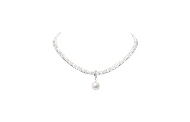 克拉日记 法式碎银几两法式新款叠戴轻奢高级感【全科好运】 贝珠珍珠 项链锁骨链 女款