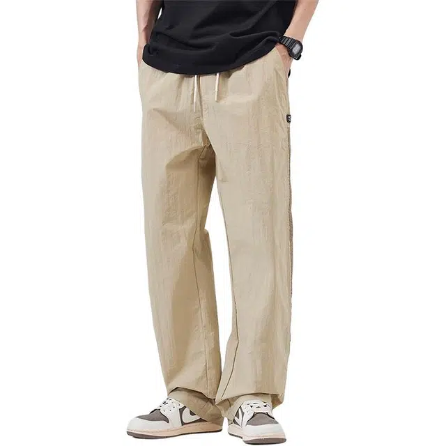 极限涡轮 美式直筒潮牌简约宽松百搭宽松高街日系潮流薄款户外运动休闲裤 男女同款