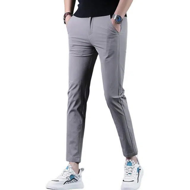 吉肯蒂 夏季修身小脚裤潮流显瘦九分西裤休闲裤 男款