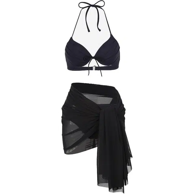 潞优野 性感小胸聚拢分体温泉沙滩度假游泳比基尼 女款