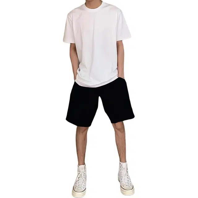 单爵 美式速干运动纯色薄款健身跑步五分休闲短裤 男女同款